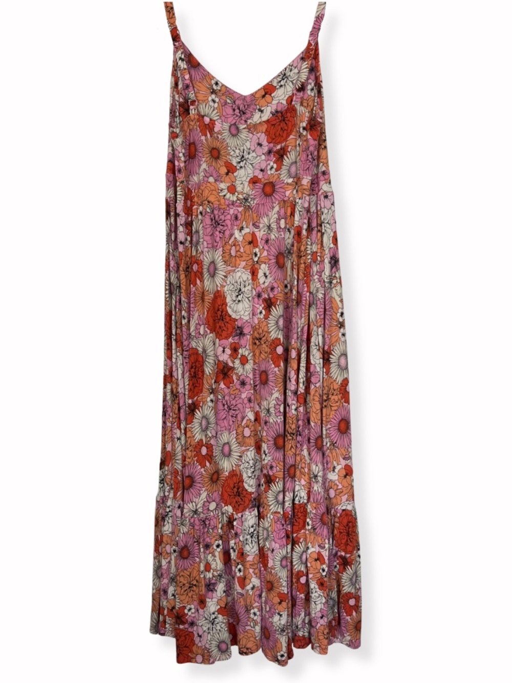 Torrid Floral Tiered Maxi Dress 1X (14/16) - Picture 2 of 3